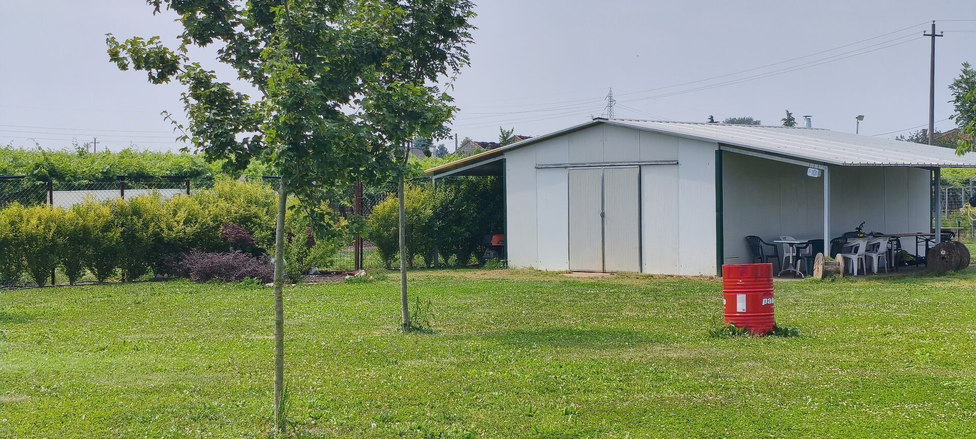 Strutture coperte per le attivit tecniche e i giorni di pioggia.